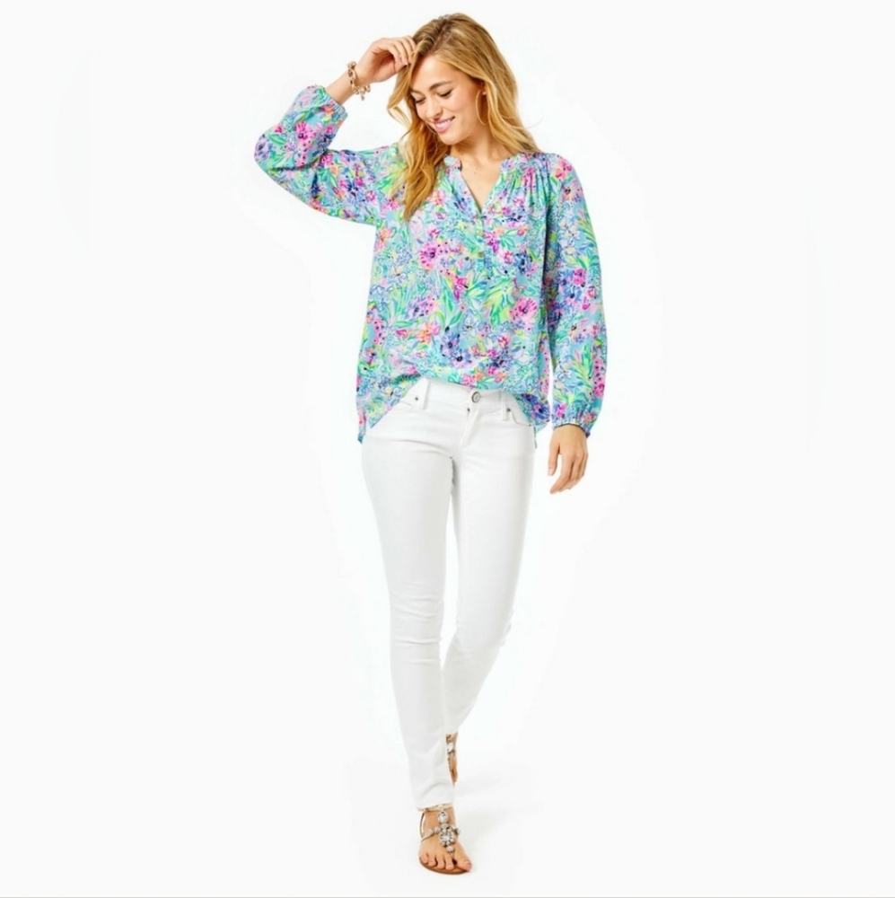 Lilly Pulitzer "Worth Skinny" White Jeans